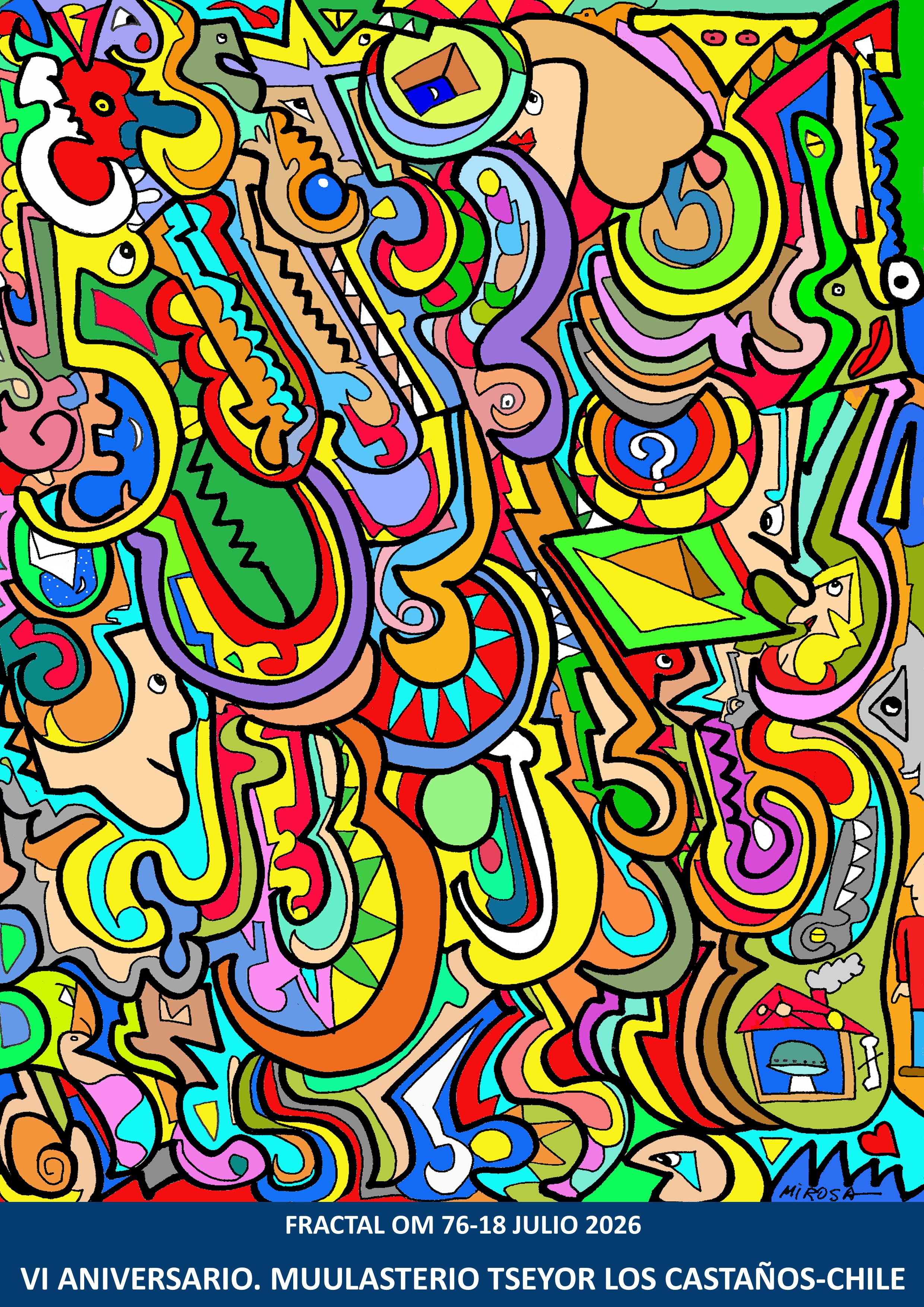 Fractal Om 76 VI Aniversario Muulasterio Tseyor Los Castaños